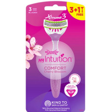 Одноразовые женские бритвы Wilkinson My Intuition Xtreme3 Comfort Cherry Blossom, 4 шт